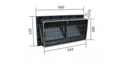 China 570mmx260mm Chicken House Air Inlet SONCAP Poultry Farm Climate Control System supplier