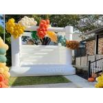 Commercial Grade Wedding Party Used White Bounce Castle Inflatable Bouncy Castle For Wedding for sale