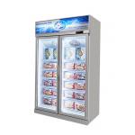 Customized Supermarket Frost Free Upright Freezer 5 Shelves 1450L for sale