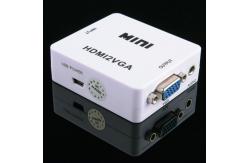 China DC 5V HD HDMI To VGA Video Converter / USB Power HDMI Converter Box supplier