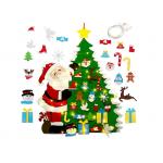 Diy Hanging 3mm Felt Christmas Tree Decorations With Led String Lights for sale