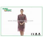 Brown Female Disposable Kimono Robe , Disposable Bath Robes for sale
