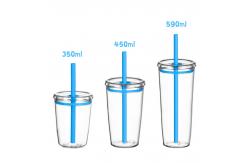 China Tritan Plastic Straw Cups for Long-Lasting Restaurant Service supplier