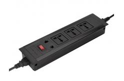 China Customized Desk Mount Power Strip , Smart Wall Mount Power Strip Wire Grommet Connection supplier