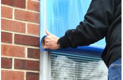 China 600mm*50m Temporary Glass Surface Protection Film Window Shields supplier