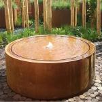 Rusty Corten Steel Water Feature Customizable for sale