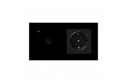 China Smart Touch Switch Socket Combination Voice Control On Off Outlet Switch With Timing supplier