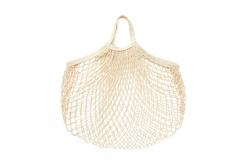 China Washable Reusable Cotton Mesh Tote Bags For Produce supplier