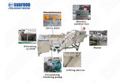 China Portable 500kg/Hour Vegetable And Fruit Washing Machine supplier