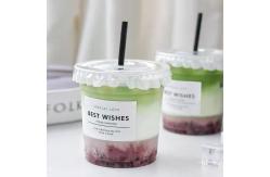 China 16oz 32oz Disposable Bubble Tea Cups For Juice Non Spill supplier