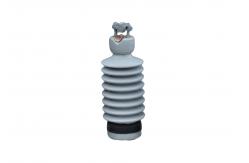 China Metal Base 12.5kN ANSI 57-24 Porcelain Line Post Insulator supplier