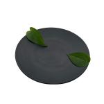 8'' Hotel Round Melamine Dinnerware Durable Matte Black Salad Plates CE for sale