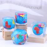 Polygonal Cylindrical Plexiglass Crystal Globe Paperweight , Clear Resin Paperweight