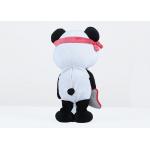 Black / White Panda Plush Toy , Soft Feeling Panda Bear Stuffed Animal