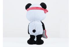 China Black / White Panda Plush Toy , Soft Feeling Panda Bear Stuffed Animal supplier