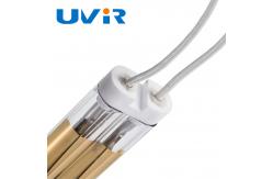 China Medium Wave Double Tube Infrared Heating Lamp For Drying Water Based Paint supplier