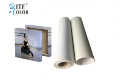 China Stretched Polyester Canvas Rolls , Waterproof Matte Inkjet Digital Canvas Printing 260gsm supplier