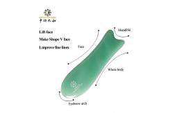 China Fish Shaped Natural Gua Sha Scraping Massage Tool Jade supplier