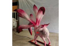 China Electronic Handcrafted Realistic Creatures Chinese Mythology Animal Nine Tailed Fox supplier
