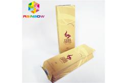 China Moisture Proof Food Packaging Side Gusset Coffee Bag With Tin Tie / Degassing Valve supplier