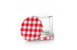 China                  Custom Printed Glass Honey Jar Bottle Cap Tinplate Lug Closures              supplier
