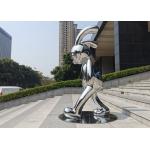 Contemporary Garden Decoration Stainless Steel Rabbit Sculpture for sale