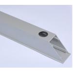 Building Silver Anodized Aluminium Rectangular Tube with CNC Deep Processing for sale