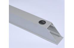 China Building Silver Anodized Aluminium Rectangular Tube with CNC Deep Processing supplier