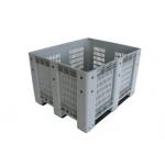 Ventilated  Folding Plastic Pallet Boxes  Recyclable Square Plastic Crates for sale