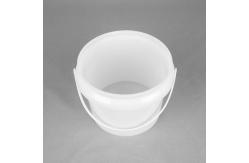 China 10L Capacity Circular Plastic Bucket With Coating For Easy Handling supplier