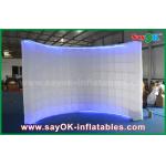 Advertising Booth Displays 3 X1.5 X 2m Custom Made Wedding Inflatable Photo Booth Frames Lighing Wall for sale