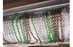 China 1.9 MM Wire Room Divider Chain Link Curtain With Logo And Pattern supplier