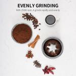 Detachable Cup Spice Grinder Machine Nuts Grains Black Easy Operation  ETL
