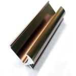 Aluminum Handle 2.0 mm Edge Golden Profile For Kitchen Cabinet for sale
