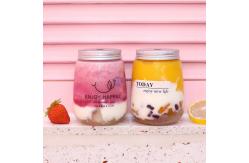 China 210mm Screw Cap 350ml Disposable Juice Containers supplier