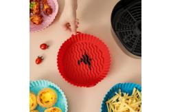 China Heat Resistant Silicone Air Fryer Liner Reusable Round supplier