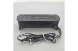 China Hand Turnover Usb Rj45 Power Connection Flip Up Socket For Office Table supplier