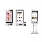 Wall Mounted Self Ordering Kiosk with Capacitive Touch / Ticket Printing for sale