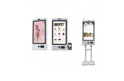 China Wall Mounted Self Ordering Kiosk with Capacitive Touch / Ticket Printing supplier