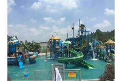 China Customized Playground Water Slide Medium Theme Park Aqua Tower supplier