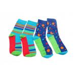Soft Trendy Mens Socks Colorful Funky Cotton Fashion Patterned Socks Custom Make for sale