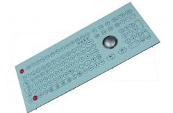 China Custom Dustproof industrial membrane keyboard wih 38 laser trackball supplier