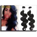100% Peruvian Virgin Human Hair / Natural Black Peruvian Tight Curly Hair for sale