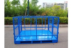 China 1000kg - 2000kg Load Bearing Pallet Cages With Padlock Locking System supplier