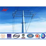 69kv Q235 Q345 Transmission Metal Utility Poles With Cross Arms for sale
