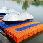 Stable Low Maintenance Black Rectangular Plastic Pontoon for sale