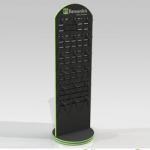Homeware Point Of Purchase Pop Display Double Side Pegboard Rotating Display Stand