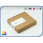Plain Kraft F-Flute Corrugated Mailer Box Printed Sticker Label for sale