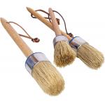 Chalk Paint Brush Set 3 Pcs For Furniture Natural Bristle Painting Waxing for sale
