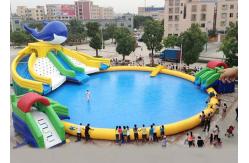 China Customized Inflatable Water Parks Swimming Pool Slides For Land supplier